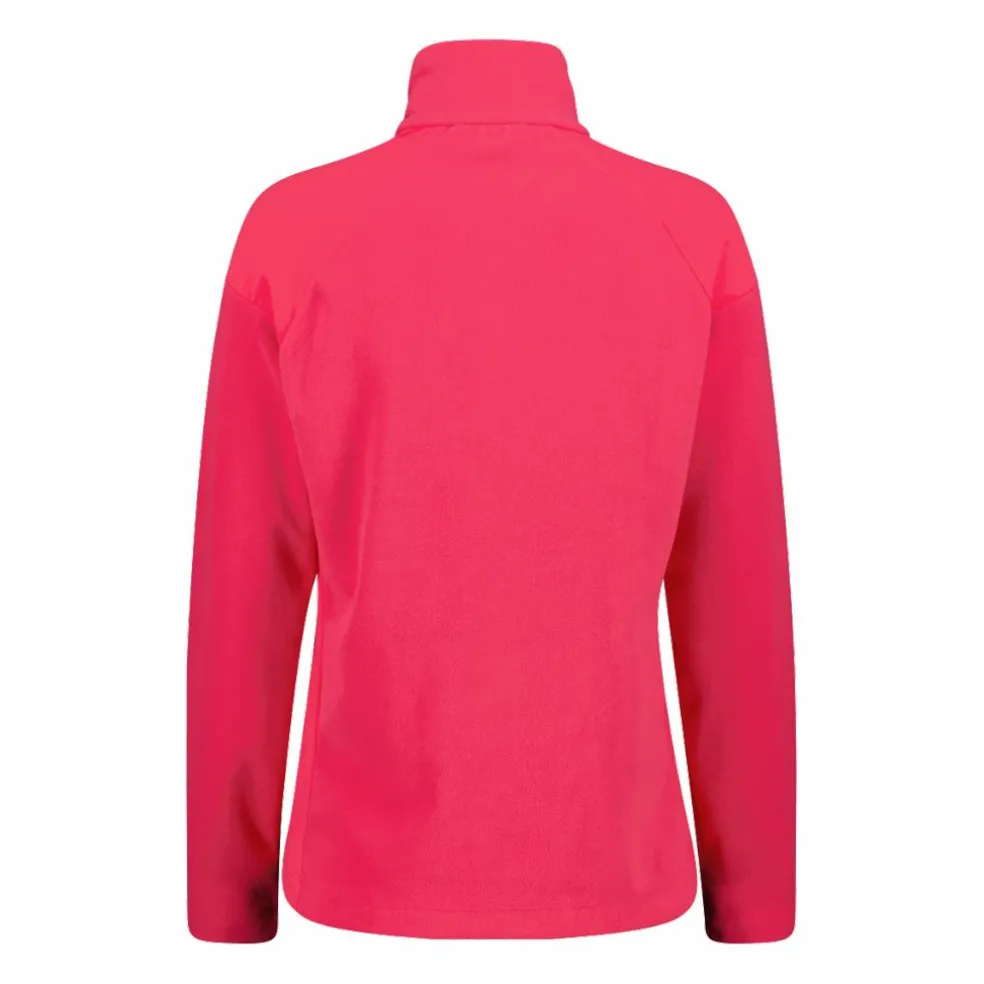Pile mezza zip arctic fleece da donna con dettaglio stampato frontale