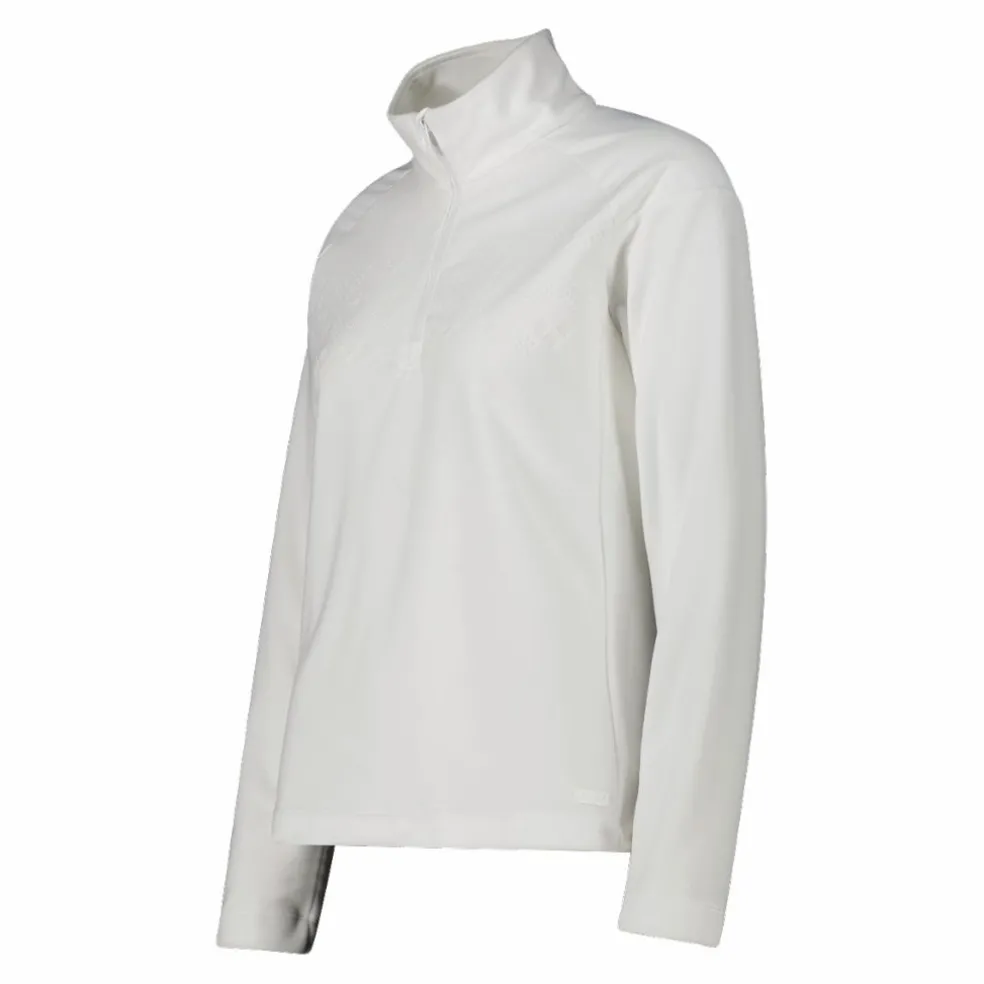 Pile mezza zip arctic fleece da donna con dettaglio stampato frontale