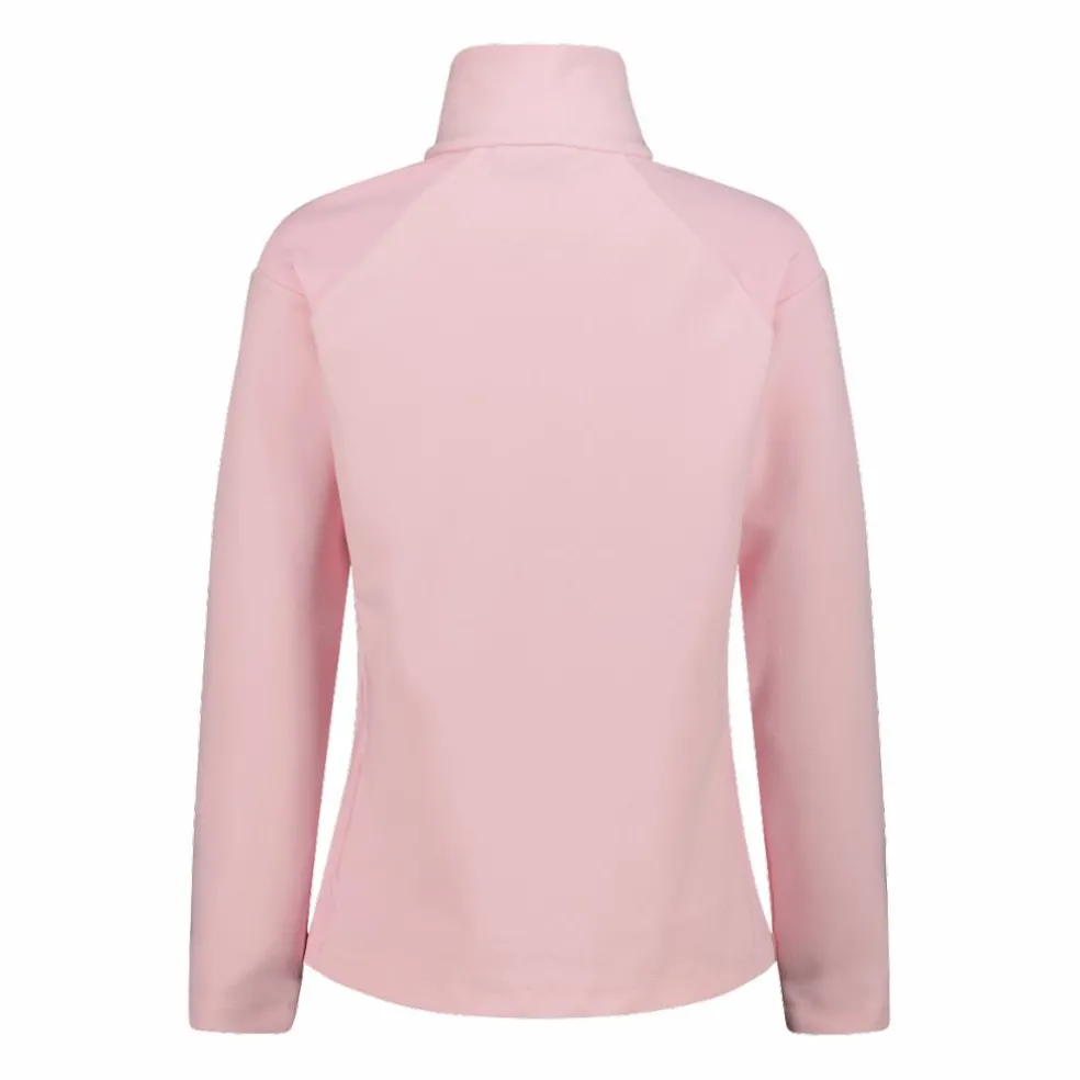 Pile mezza zip arctic fleece da donna con dettaglio stampato frontale