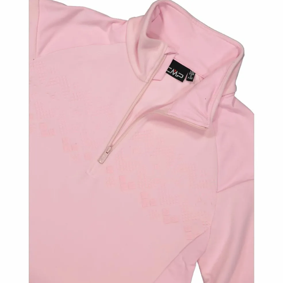 Pile mezza zip arctic fleece da donna con dettaglio stampato frontale