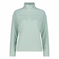 Pile mezza zip arctic fleece da donna con dettaglio stampato frontale