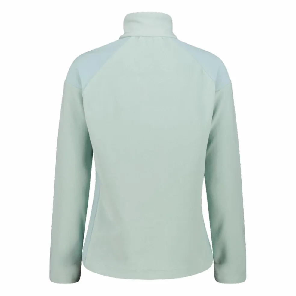 Pile mezza zip arctic fleece da donna con dettaglio stampato frontale