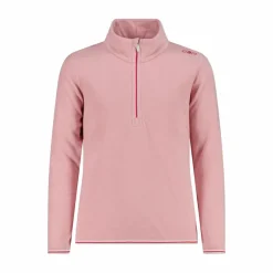 Pile mezza zip bambina mèlange