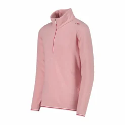 Pile mezza zip bambina mèlange