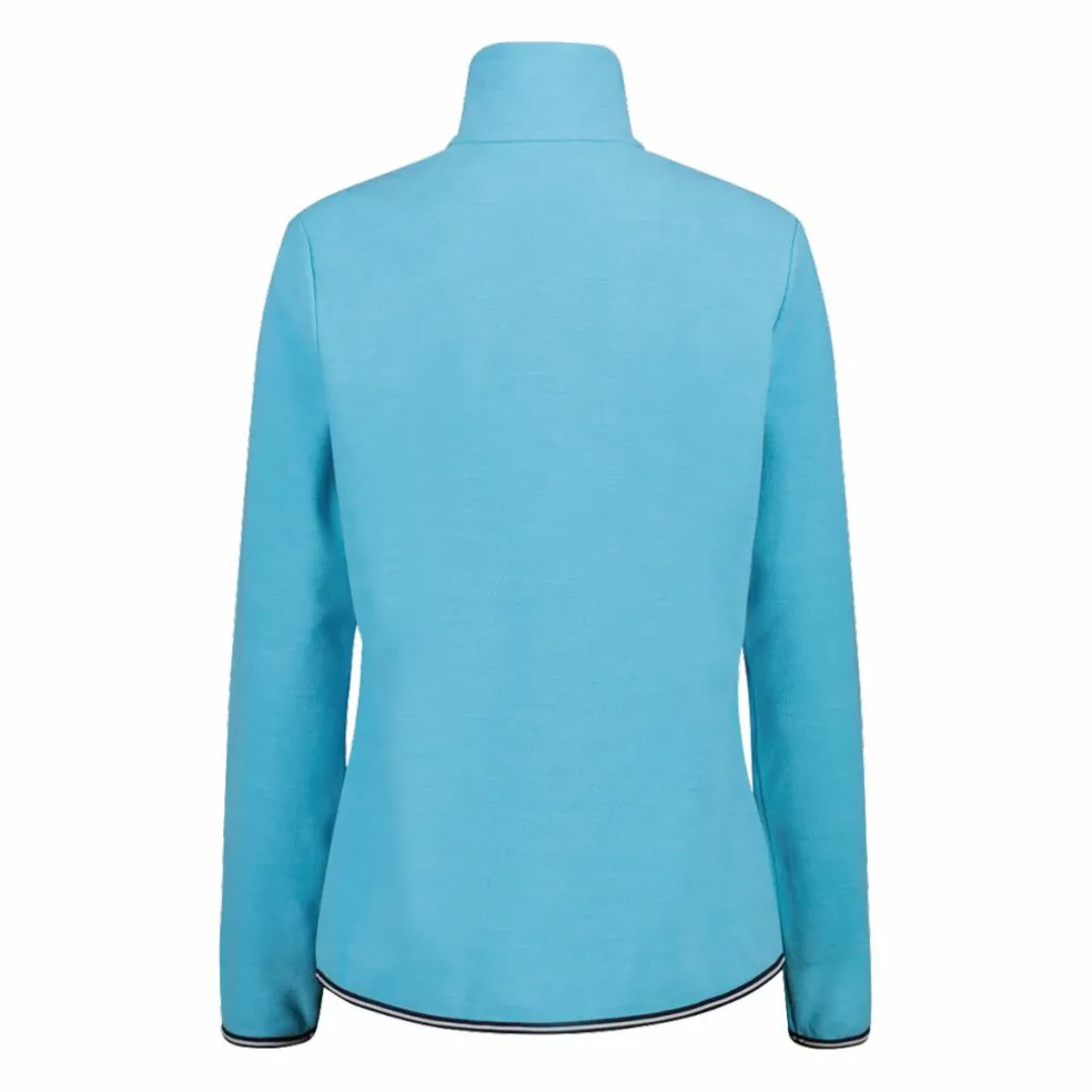 Pile mezza zip donna mèlange