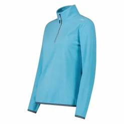 Pile mezza zip donna mèlange