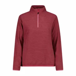 Pile mezza zip donna mèlange