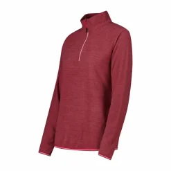 Pile mezza zip donna mèlange