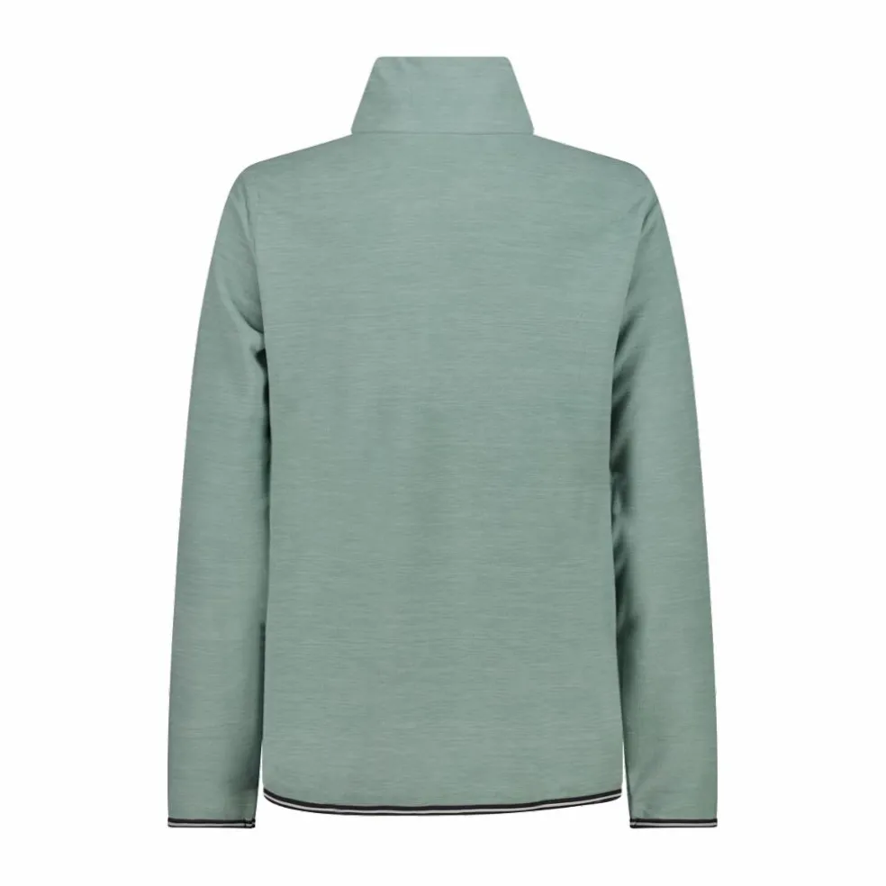 Pile mezza zip donna mèlange