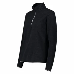 Pile mezza zip donna mèlange