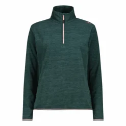 Pile mezza zip donna mèlange