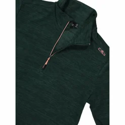 Pile mezza zip donna mèlange