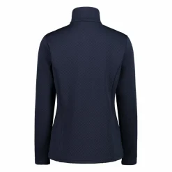Pile mezza zip elasticizzato da donna con stampa jacquard
