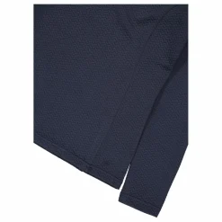 Pile mezza zip elasticizzato da donna con stampa jacquard