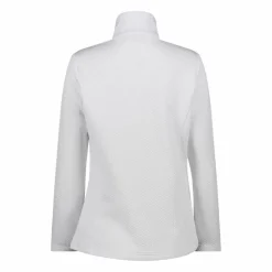 Pile mezza zip elasticizzato da donna con stampa jacquard