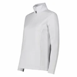 Pile mezza zip elasticizzato da donna con stampa jacquard