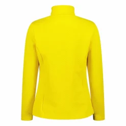 Pile mezza zip elasticizzato da donna con stampa jacquard