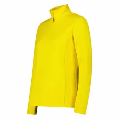 Pile mezza zip elasticizzato da donna con stampa jacquard