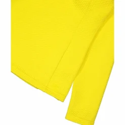 Pile mezza zip elasticizzato da donna con stampa jacquard