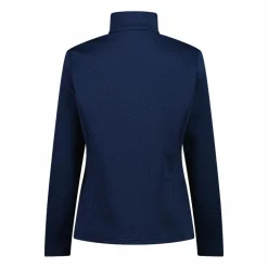 Pile mezza zip elasticizzato da donna con stampa jacquard