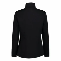 Pile mezza zip elasticizzato da donna con stampa jacquard