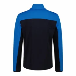 Pile mezza zip Grid Tech da uomo in block color