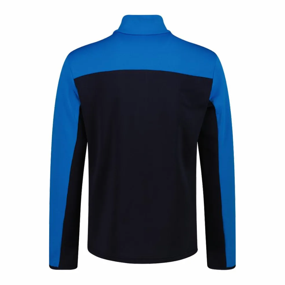 Pile mezza zip Grid Tech da uomo in block color