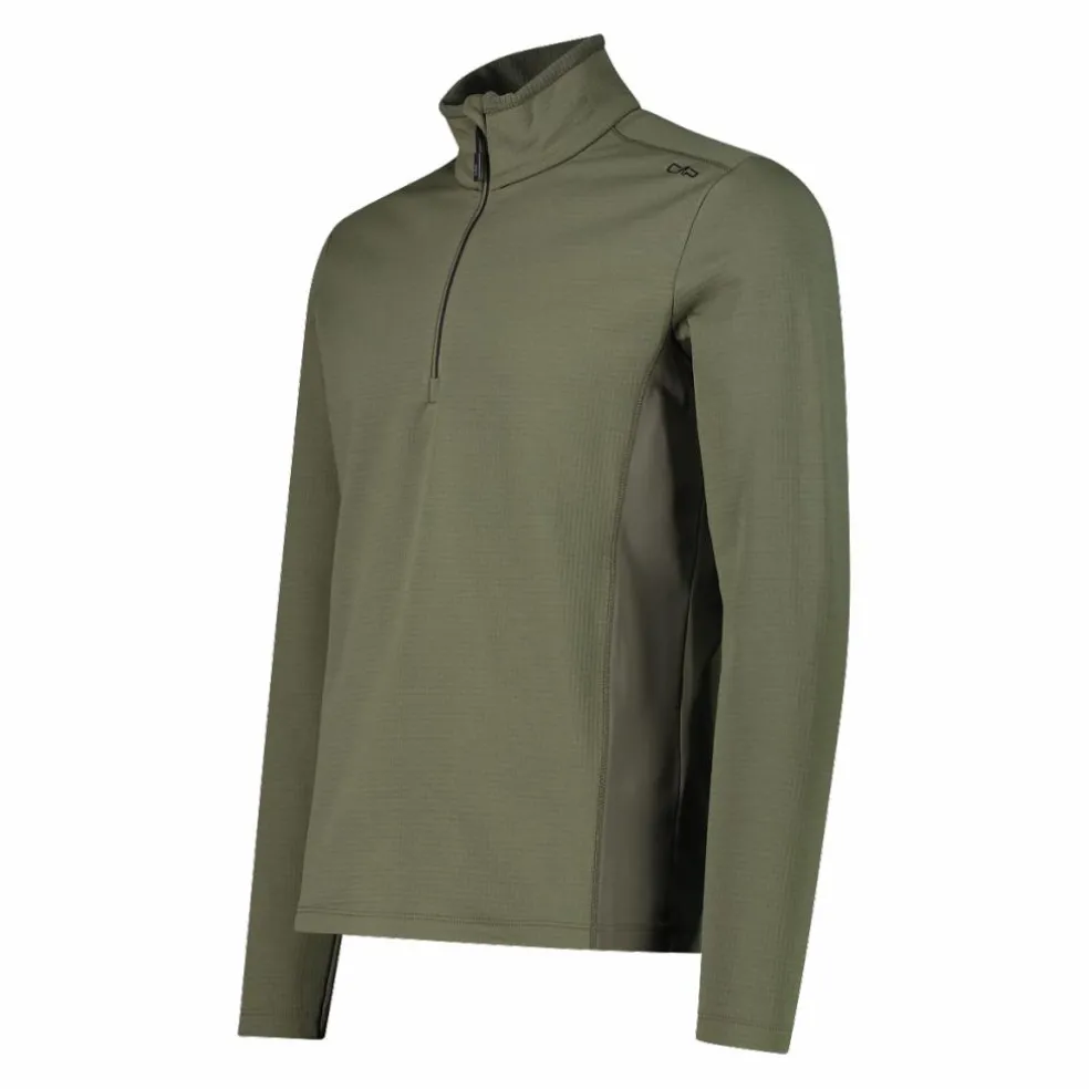 Pile mezza zip Grid Tech da uomo