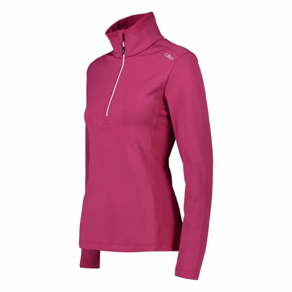 Pile mezza zip Grid Tech da donna