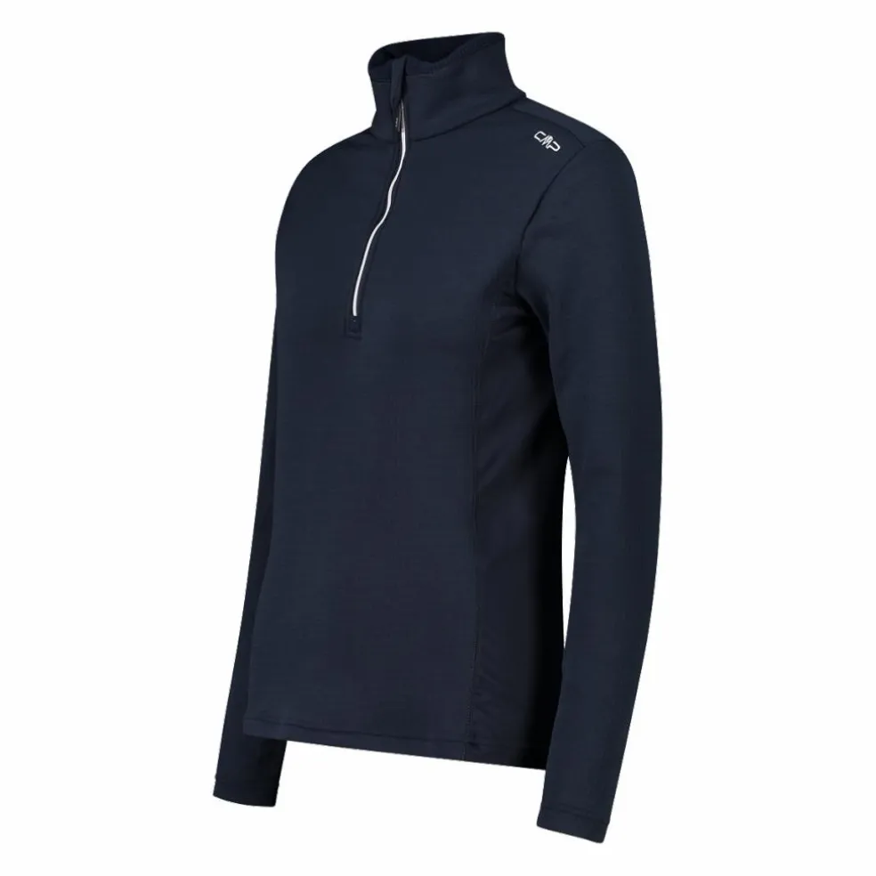 Pile mezza zip Grid Tech da donna