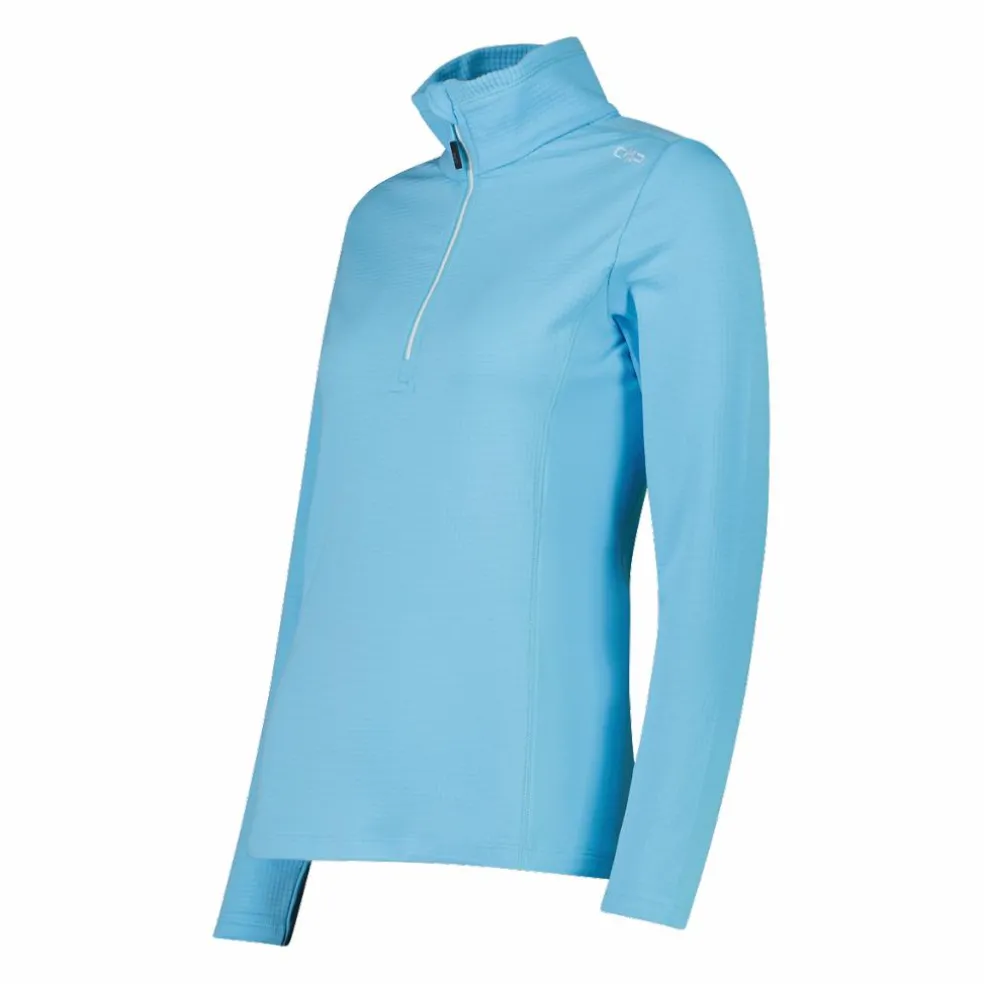Pile mezza zip Grid Tech da donna