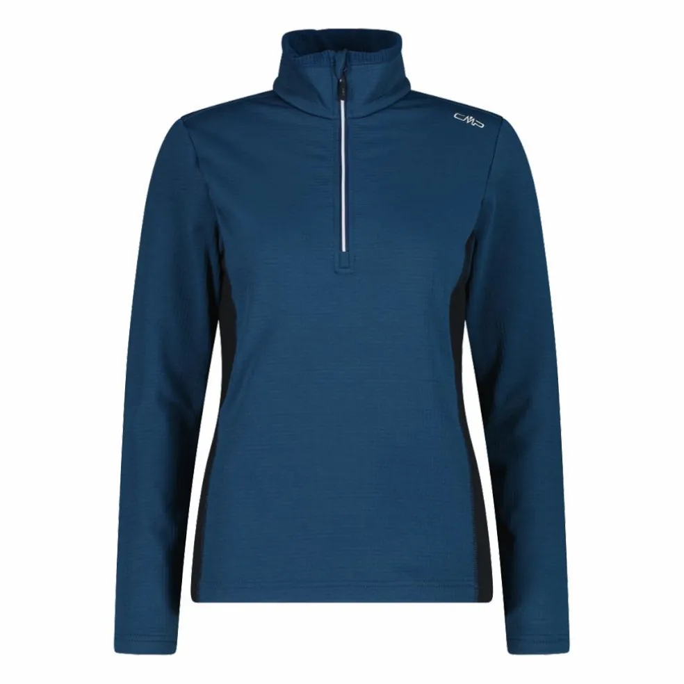 Pile mezza zip Grid Tech da donna