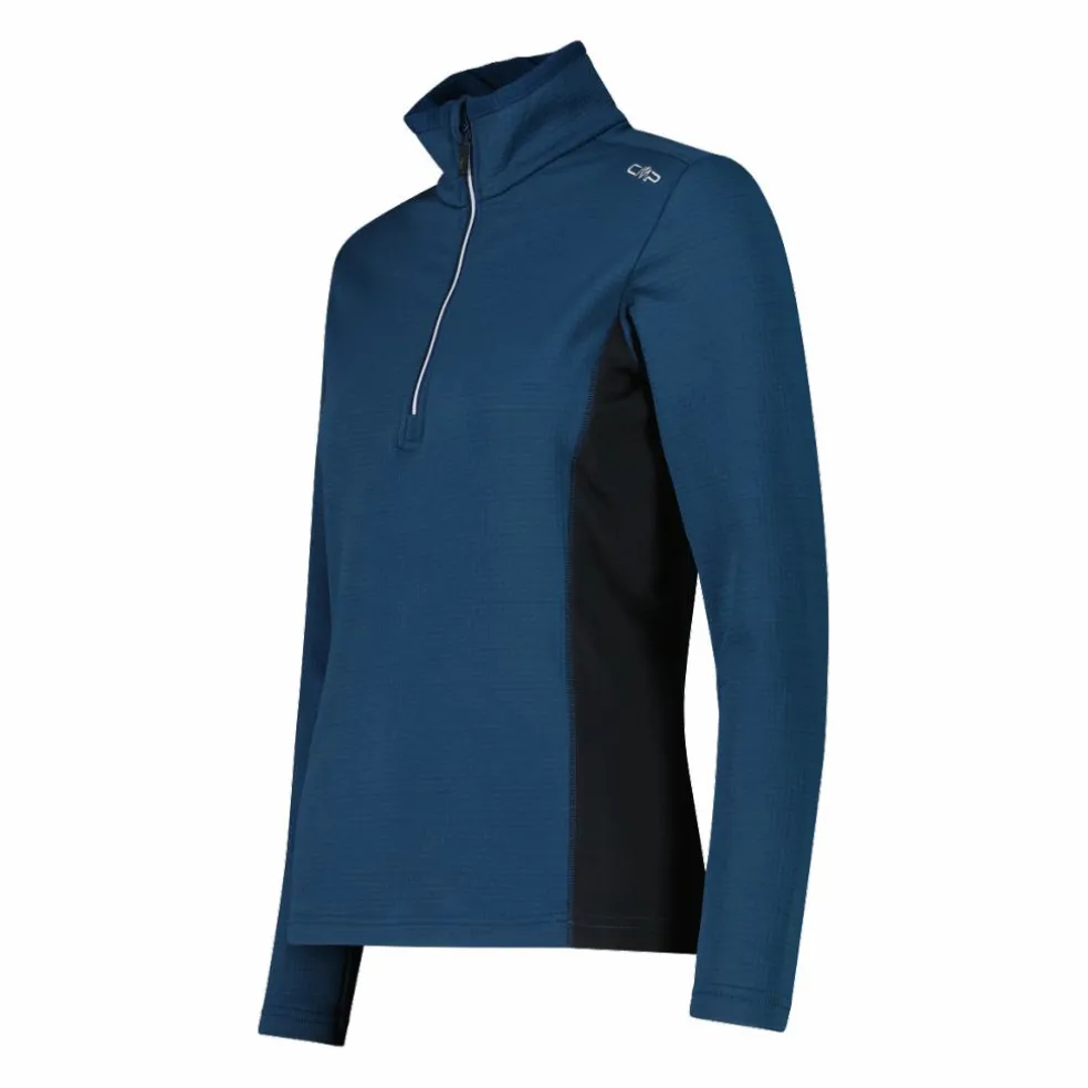 Pile mezza zip Grid Tech da donna
