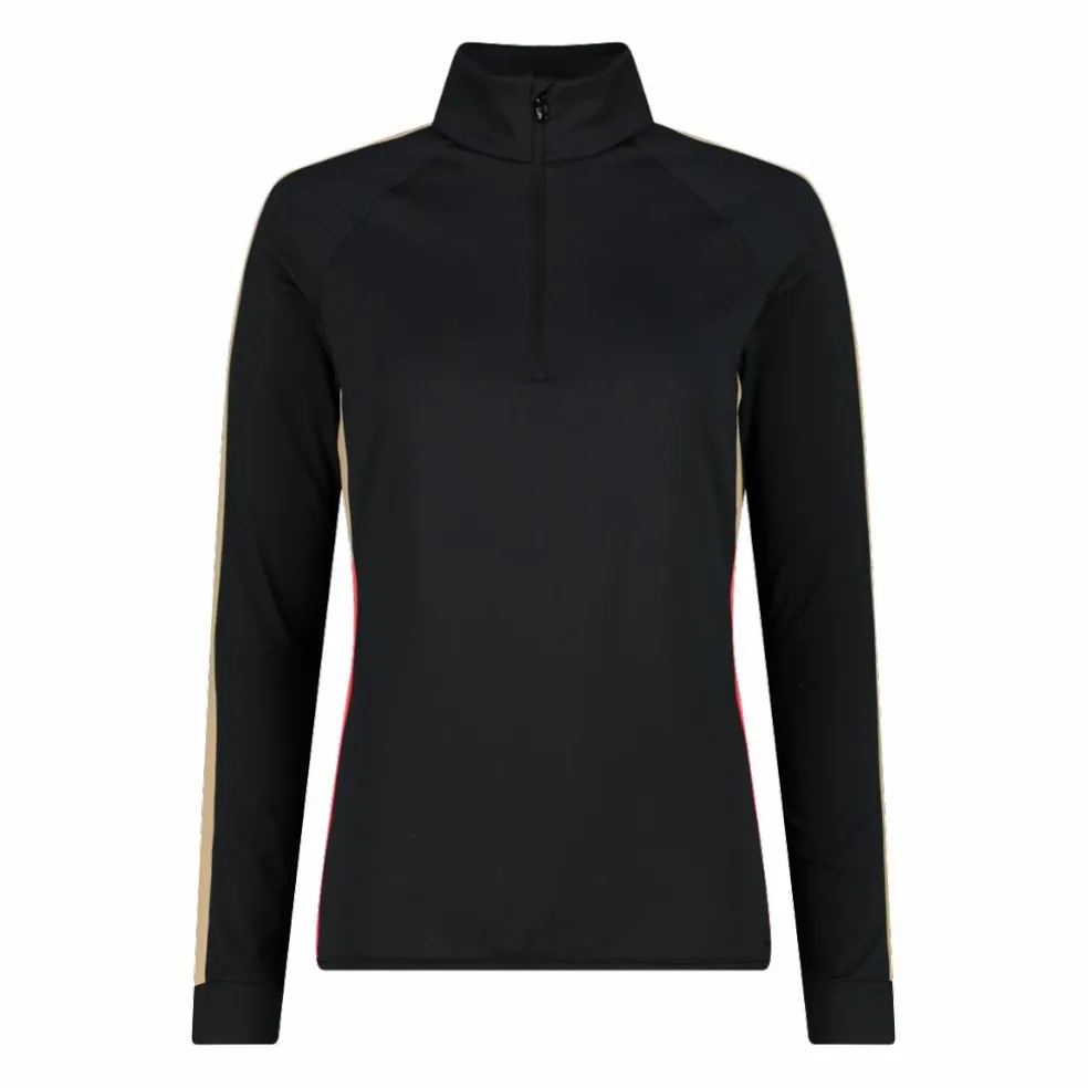 Pile mezza zip in Softech da donna