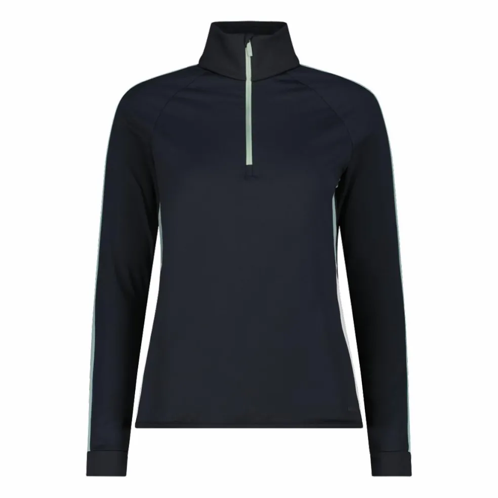 Pile mezza zip in Softech da donna