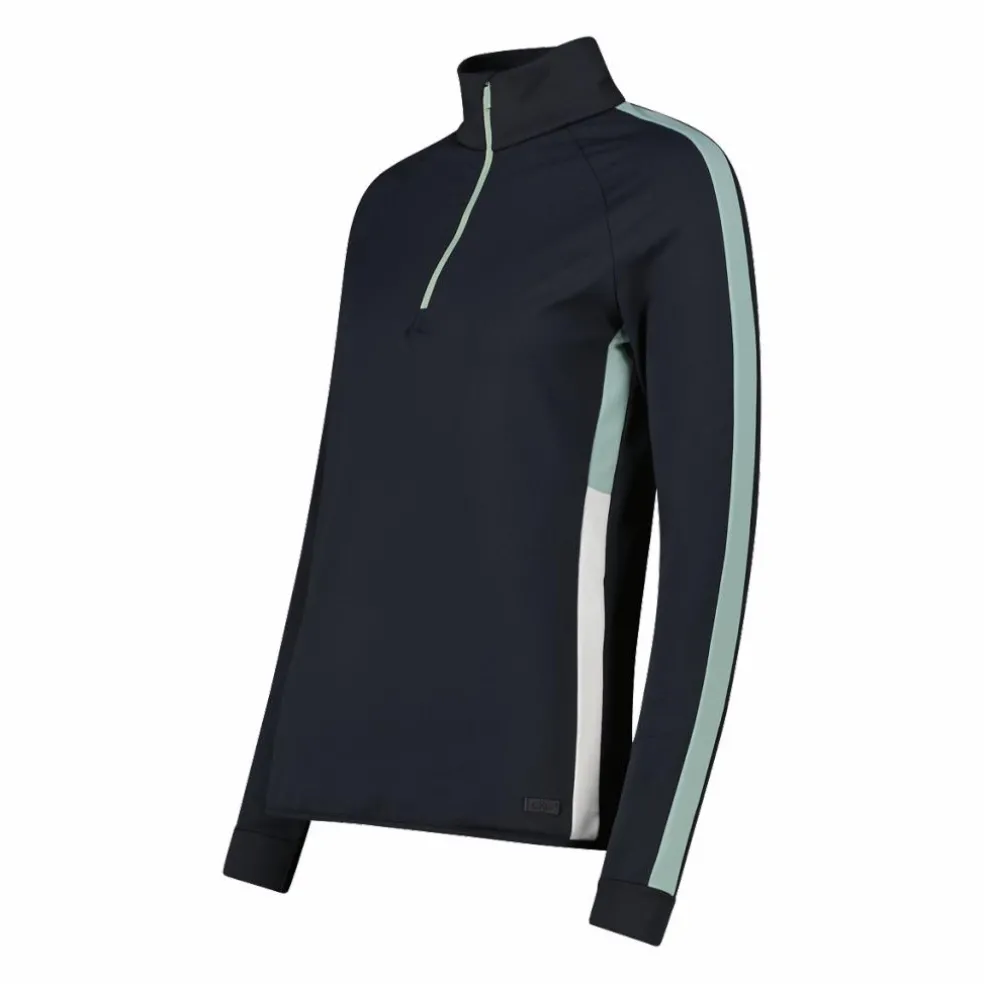 Pile mezza zip in Softech da donna