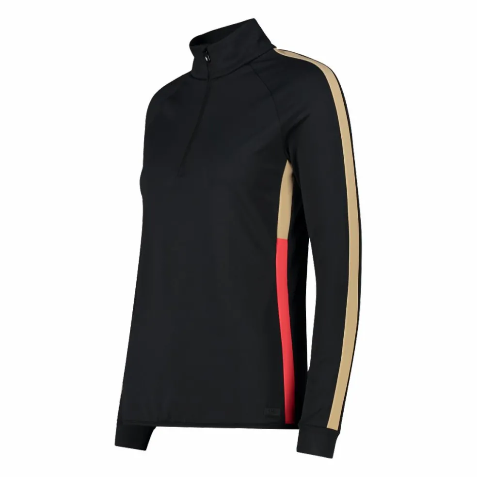 Pile mezza zip in Softech da donna