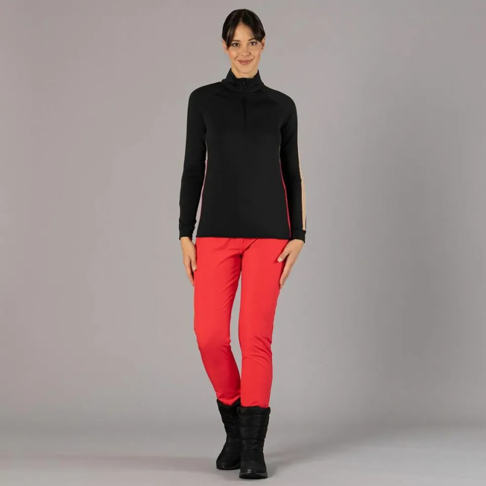 Pile mezza zip in Softech da donna