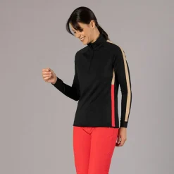 Pile mezza zip in Softech da donna