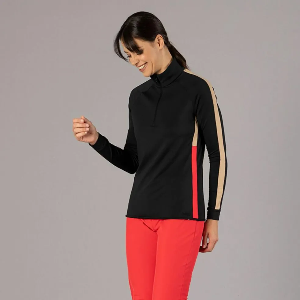Pile mezza zip in Softech da donna