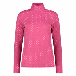 Pile mezza zip in Softech da donna con stampa allover