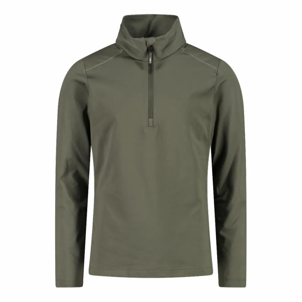 Pile mezza zip Softech da bambino tinta unita