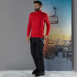 Pile mezza zip Softech da uomo tinta unita
