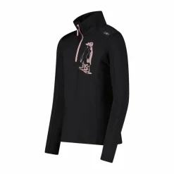 Pile mezza zip Softech da bambina stampato