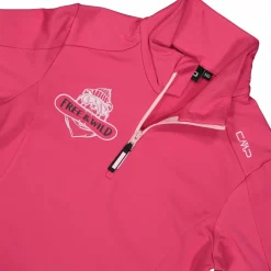 Pile mezza zip Softech da bambina stampato