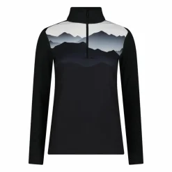 Pile mezza zip Softech da donna stampato