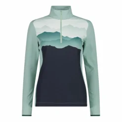 Pile mezza zip Softech da donna stampato