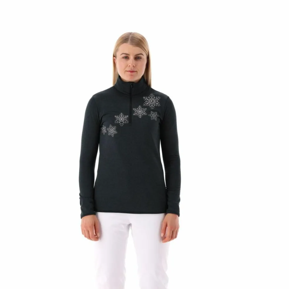 Pile mezza zip Softech melange da donna