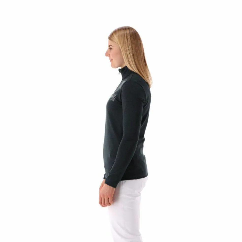 Pile mezza zip Softech melange da donna
