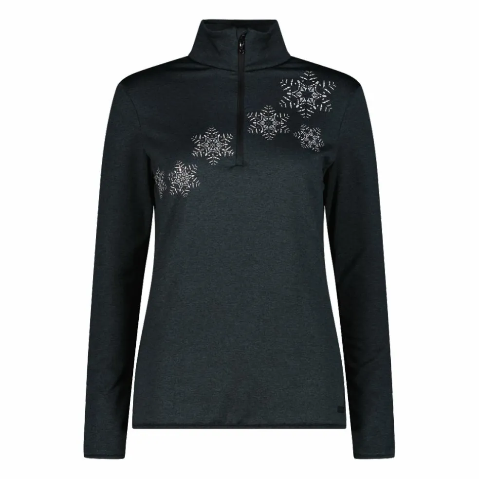 Pile mezza zip Softech melange da donna